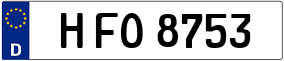 Trailer License Plate